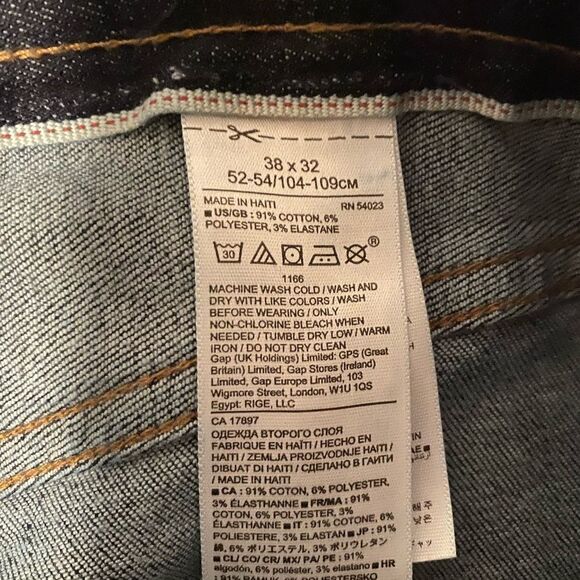 Banana Republic Black 5 pocket button-fly Skinny Rapid denim jeans, size 38/32 - Picture 4 of 4